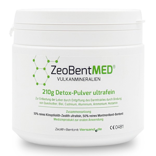 Zeobent MED® Detox-Pulver ultrafein 210g für 70 Tage