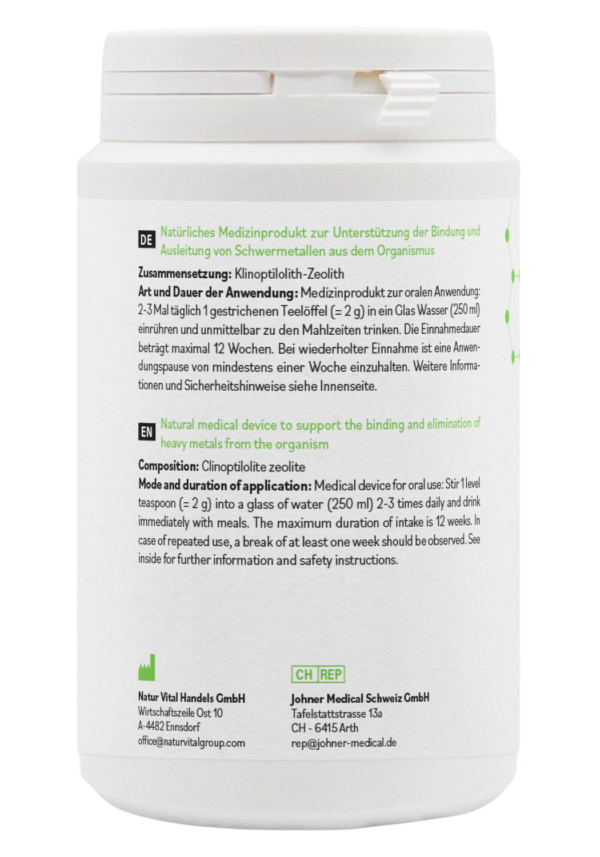ZeolithMED Detox-Pulver 2 x 200g - Image 2