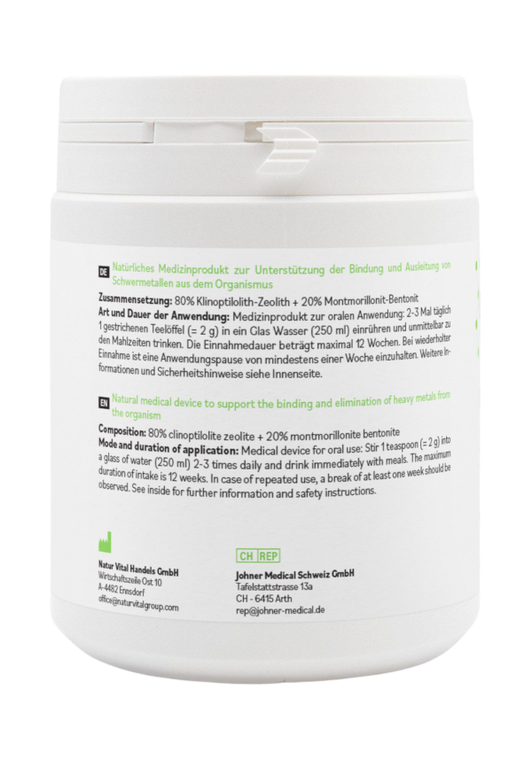 ZeoBentMED Detox-Pulver 2 x 400g - Image 3