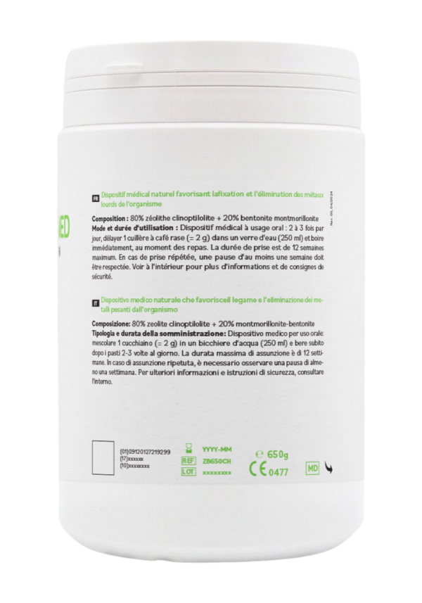 ZeoBentMED Detox-Pulver 650g - Image 2