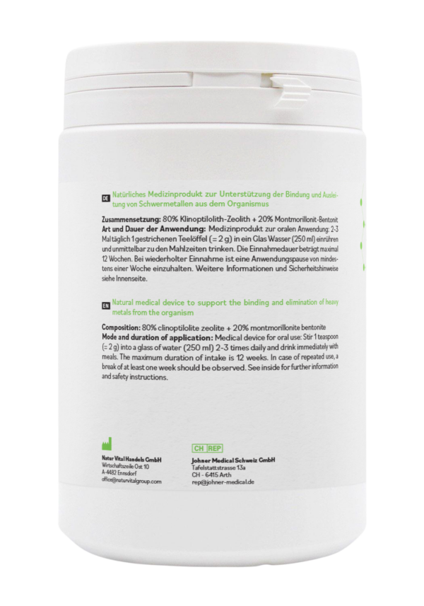 ZeoBentMED Detox-Pulver 650g - Image 3